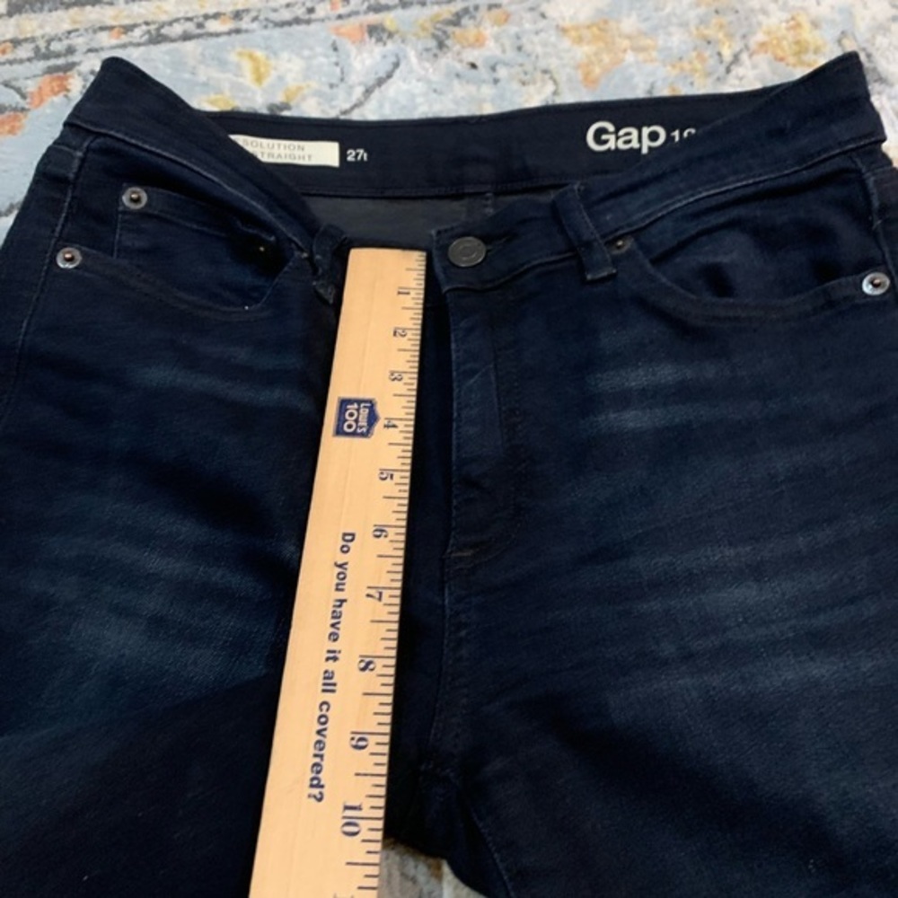 Gap Resolution Slim Straight Women’s Black Jeans Size 27 Tall - Picture 8 of 8